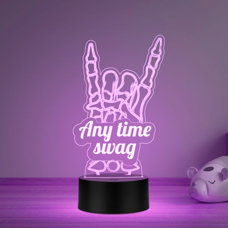 Any time Swag Night lamp for Home Decor